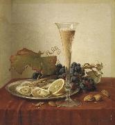 Johann Wilhelm Preyer Grapes oil painting on canvas